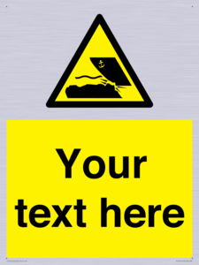 Custom Warning submerged objects in watercraft areas